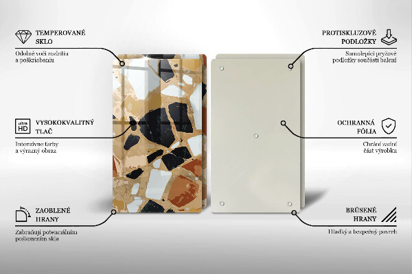 Skyddsplatta för spis Dekorativ stenplatta