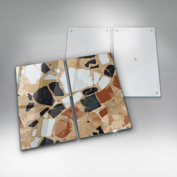 Skyddsplatta för spis Dekorativ stenplatta