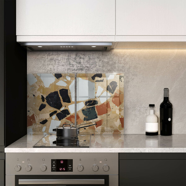 Skyddsplatta för spis Dekorativ stenplatta