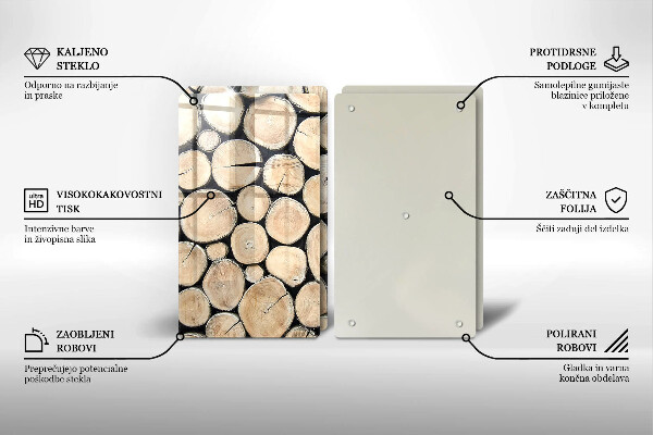 Kokkärlskydd Trästammar