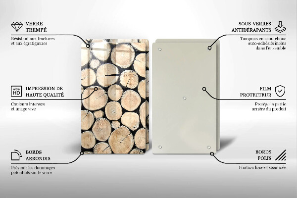 Kokkärlskydd Trästammar