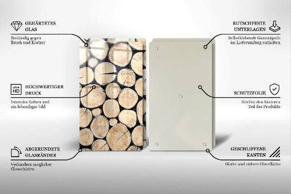 Kokkärlskydd Trästammar