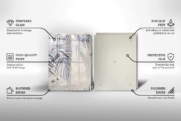 Skydd för spis Subtila blad