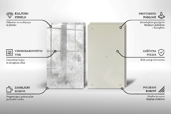 Skydd för spis Betongstruktur