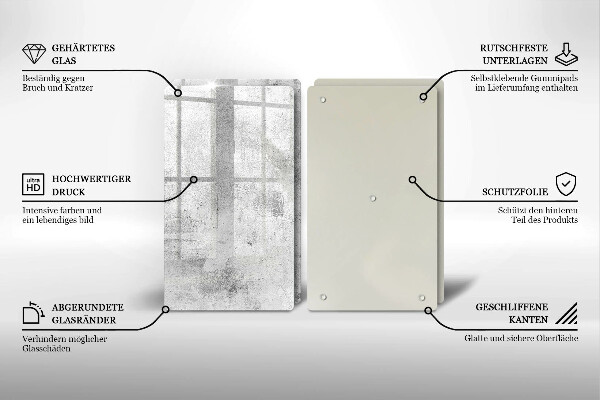 Skydd för spis Betongstruktur