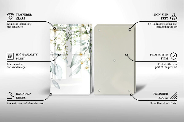 Skydd för spis Akvarellväxter