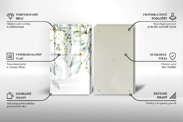 Skydd för spis Akvarellväxter