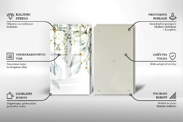 Skydd för spis Akvarellväxter