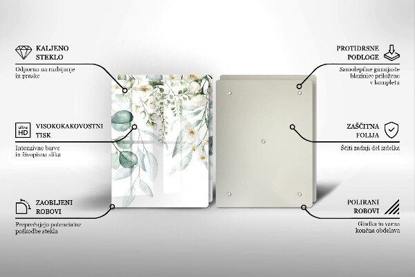 Skydd för spis Akvarellväxter