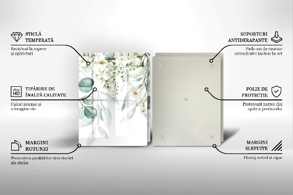 Skydd för spis Akvarellväxter