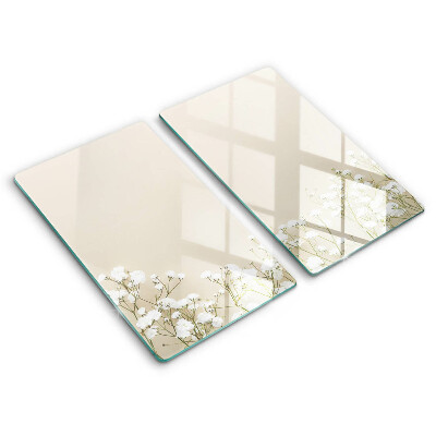 Skydd för spis Gypsophila boho blommor