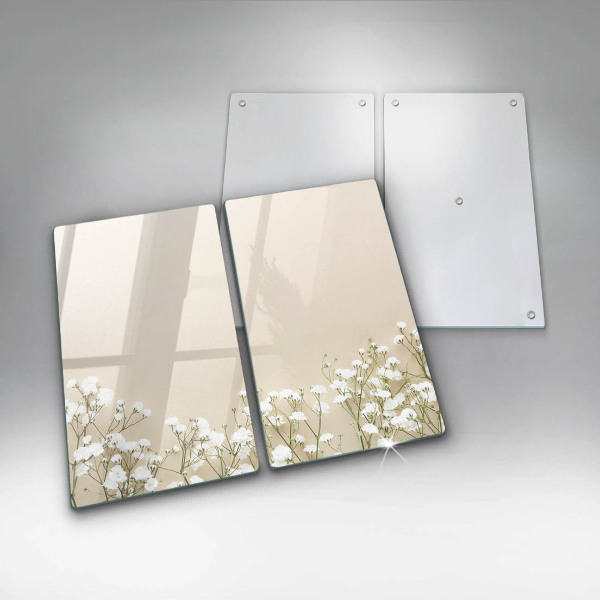 Skydd för spis Gypsophila boho blommor