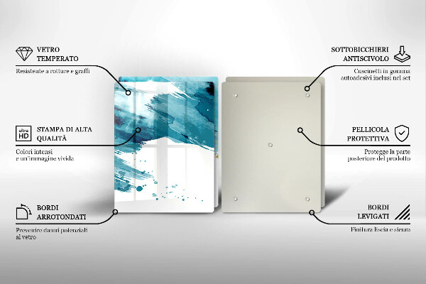 Skydd för spis Blå fläckar