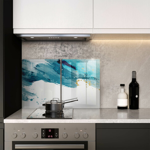 Skydd för spis Blå fläckar