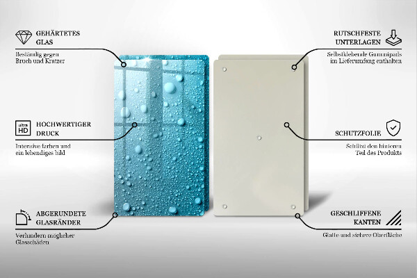 Skydd för spis Vattendroppar