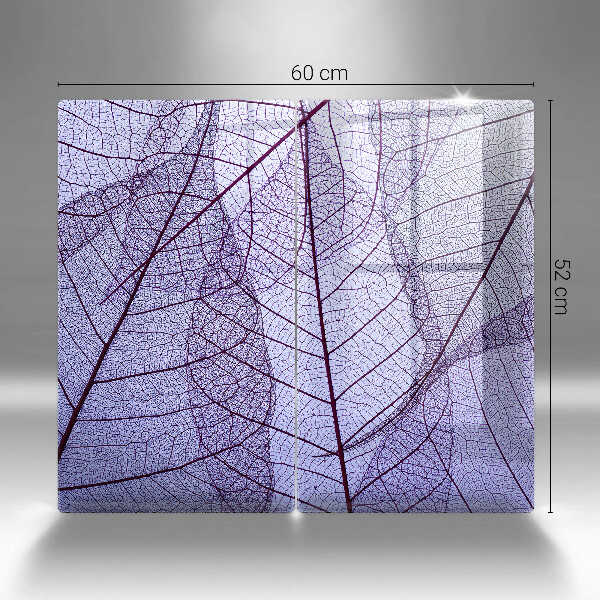 Skydd för induktionsspis Blad med ådror