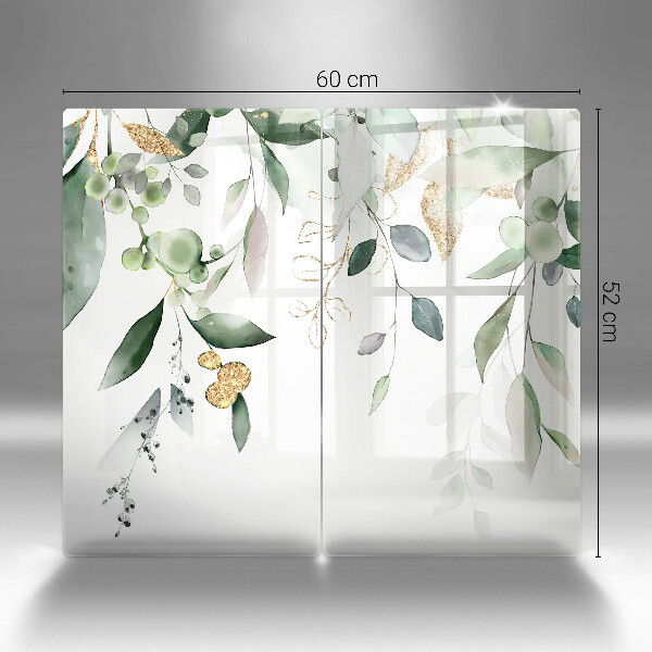 Skydd för induktionsspis Akvarell blad