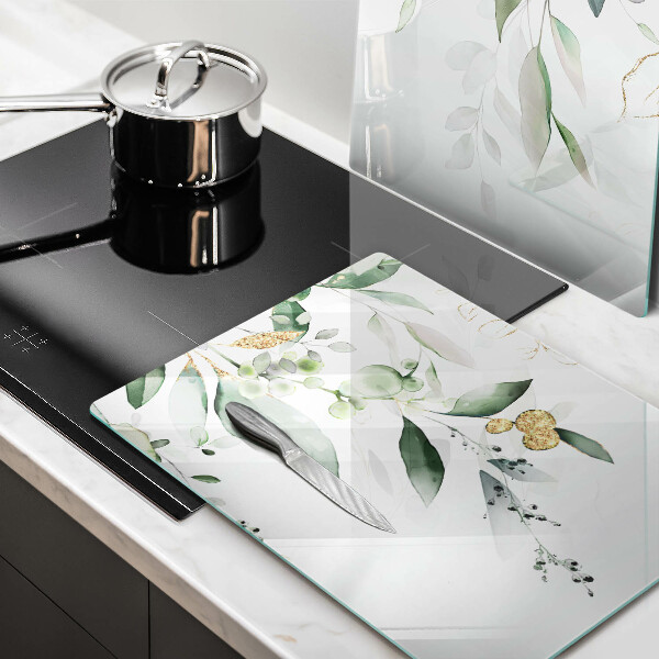 Skydd för induktionsspis Akvarell blad