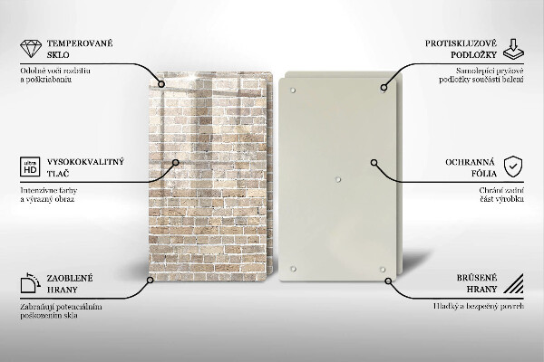 Kokkärlskydd Ljus tegelvägg