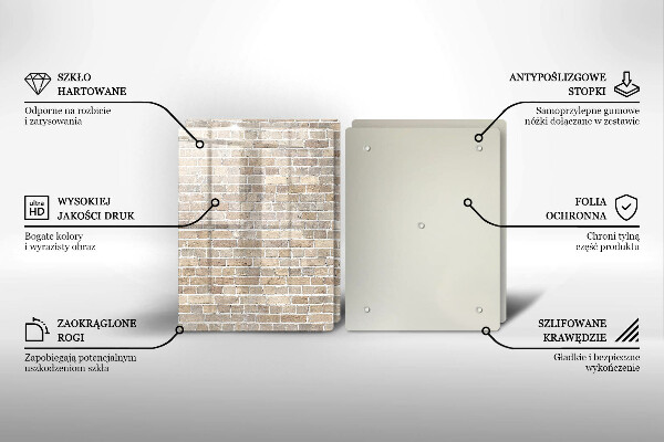 Kokkärlskydd Ljus tegelvägg
