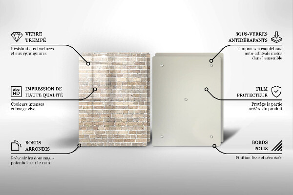 Kokkärlskydd Ljus tegelvägg