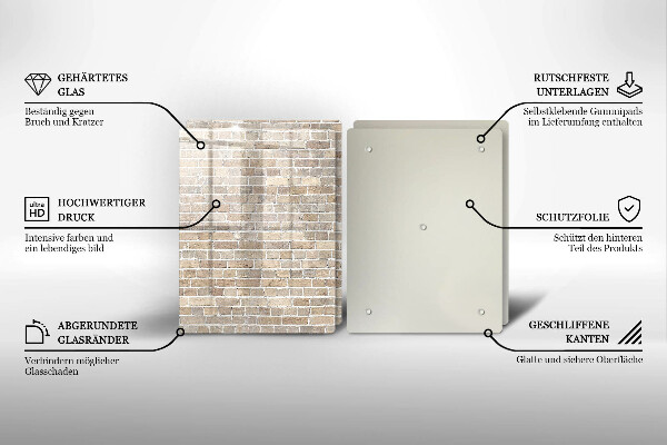 Kokkärlskydd Ljus tegelvägg