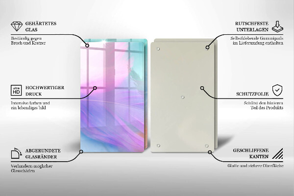 Kokkärlskydd Pastellfjädrar