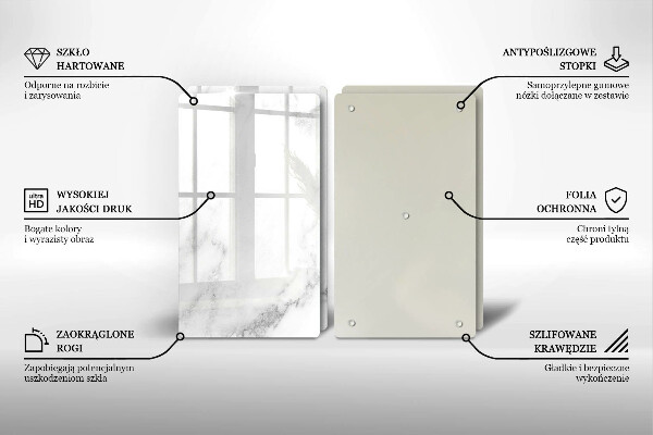 Kokkärlskydd Modern marmor