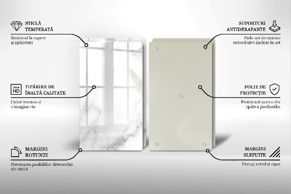 Kokkärlskydd Modern marmor