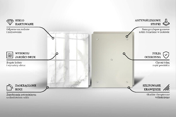 Kokkärlskydd Modern marmor