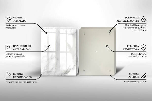 Kokkärlskydd Modern marmor