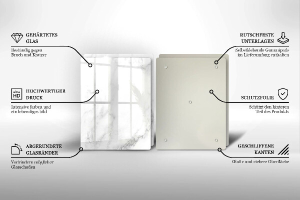 Kokkärlskydd Modern marmor