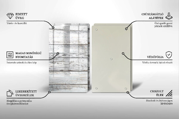 Kokkärlskydd Ljusa träskivor