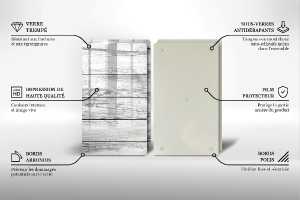 Kokkärlskydd Ljusa träskivor