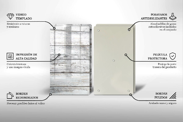 Kokkärlskydd Ljusa träskivor