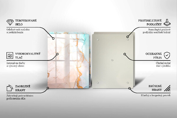 Kokkärlskydd Abstrakt marmor