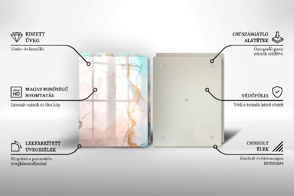 Kokkärlskydd Abstrakt marmor