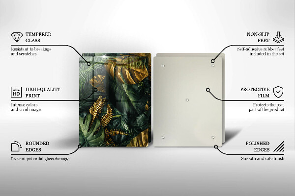 Kokkärlskydd Gyllene Monstera blad