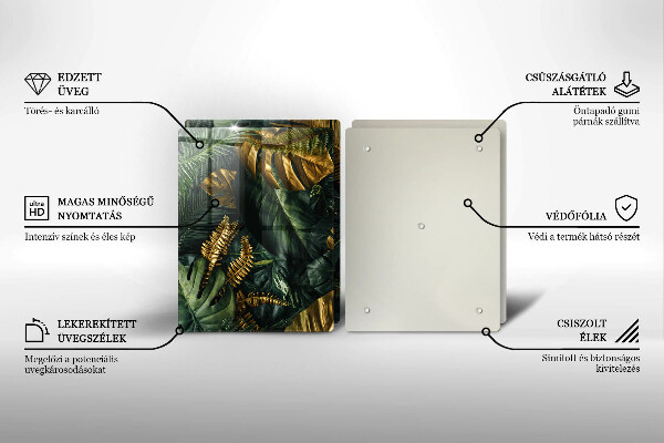 Kokkärlskydd Gyllene Monstera blad