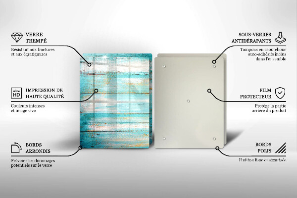 Kokkärlskydd Vintage träplankor