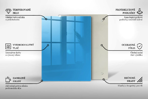 Skydd för induktionsspis modern Blå färg