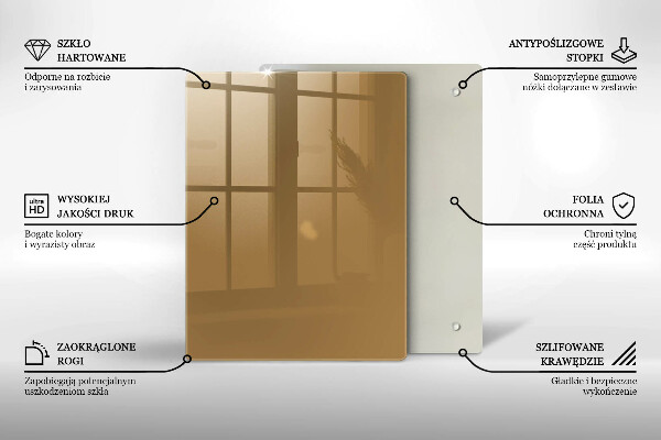 Skydd för induktionsspis modern Beige färg