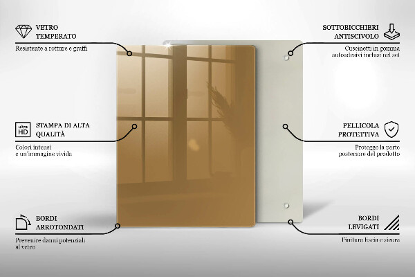 Skydd för induktionsspis modern Beige färg