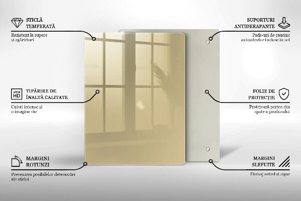 Skydd för induktionsspis modern Beige färg