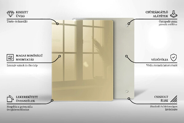 Skydd för induktionsspis modern Beige färg