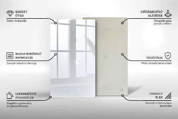 Skydd för induktionsspis modern Färg vit