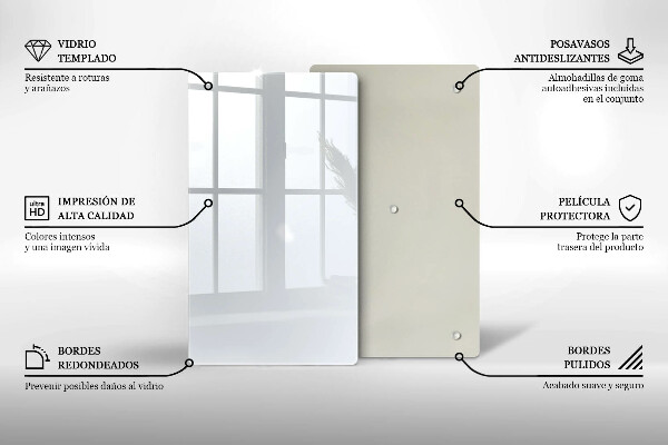 Skydd för induktionsspis modern Färg vit