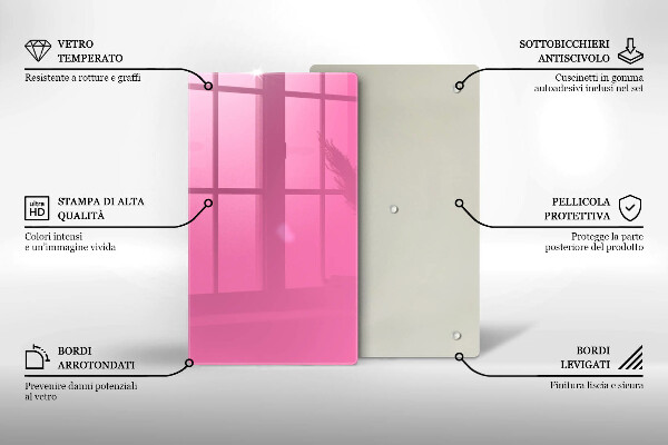 Skydd för induktionsspis modern Färg rosa