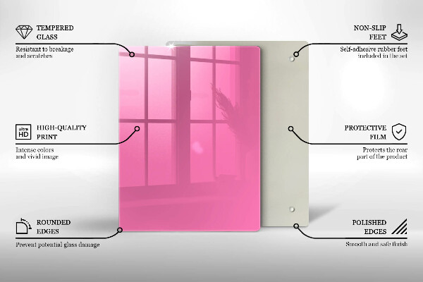 Skydd för induktionsspis modern Färg rosa