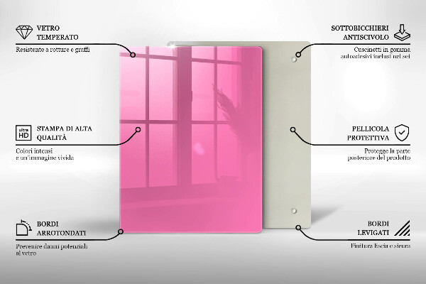 Skydd för induktionsspis modern Färg rosa